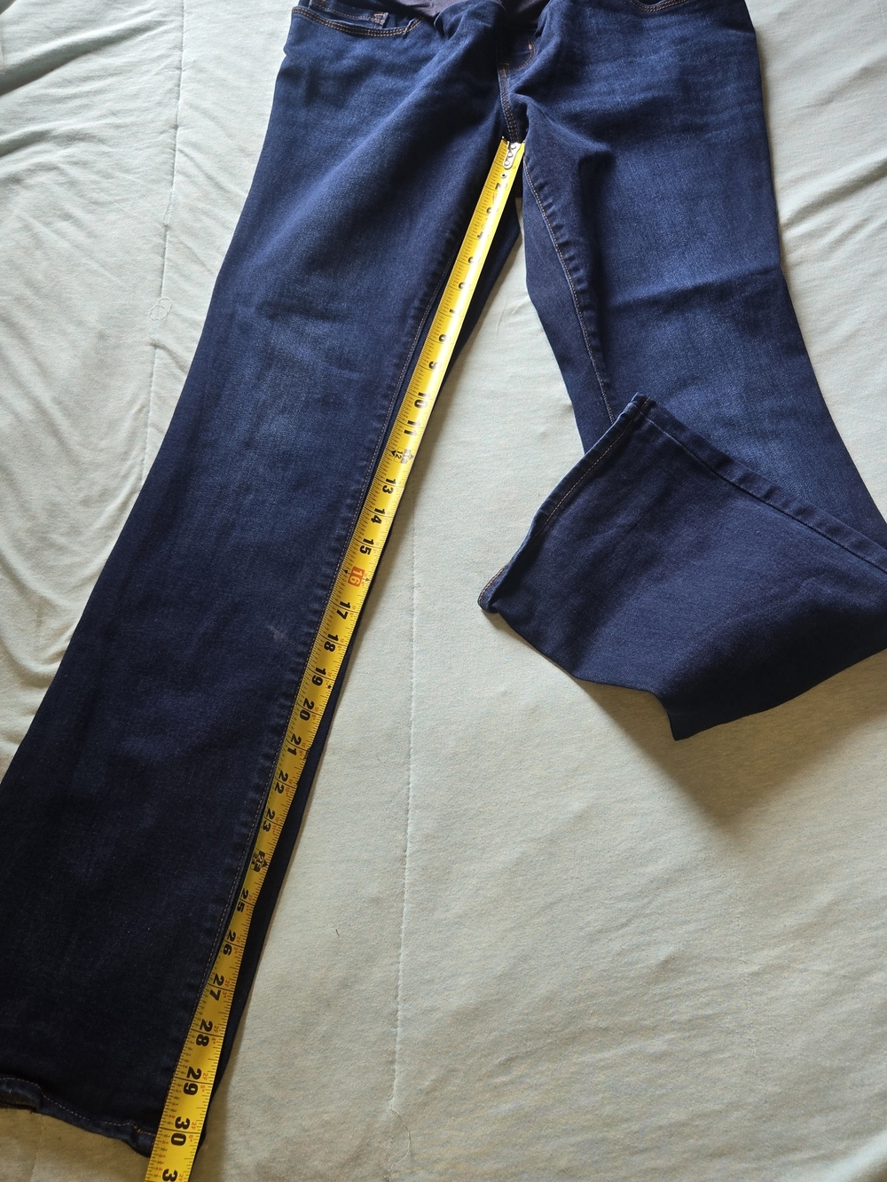 Old Navy Navy and Denim Maternity Boot-Cut Jeans